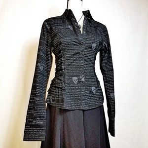 🚫SOLD🚫 Corset Laced Gothic Blouse New Vintage
